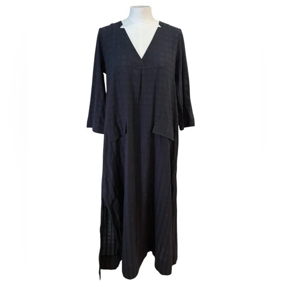 Pomander Place Black Carolina Caftan Cover Up Dress size S
